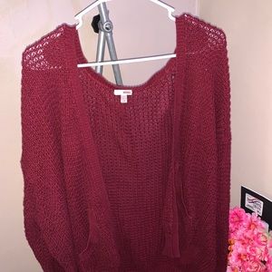 Burgandy Knit sweater